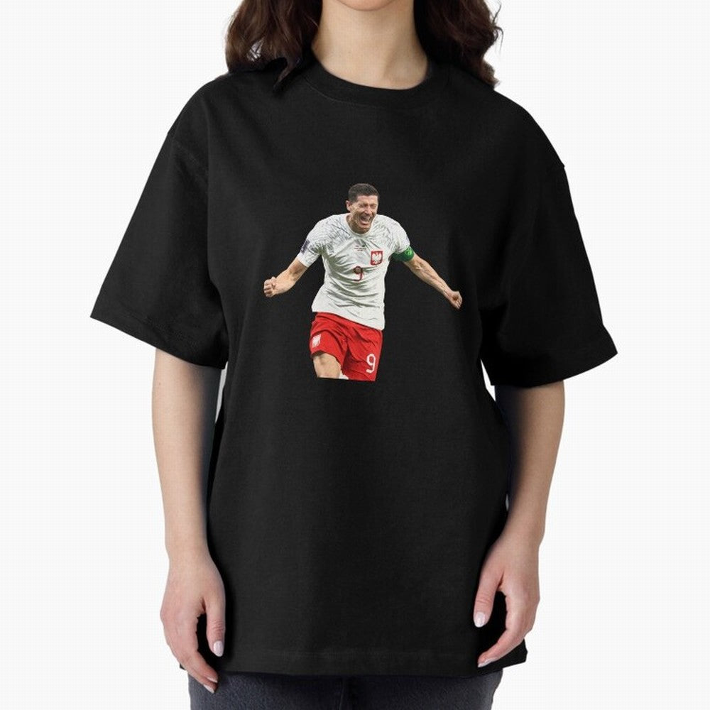 Robert Lewandowski Oversized T-Shirt Support Iconic Players in the FIFA World Cup 2026 USA Canada Mexico Journey through Cristiano Ronaldo, Haaland and CR7 Highlights, Portugal Pride, Global Supporter Spirit, Legendary Goals, National Colors and