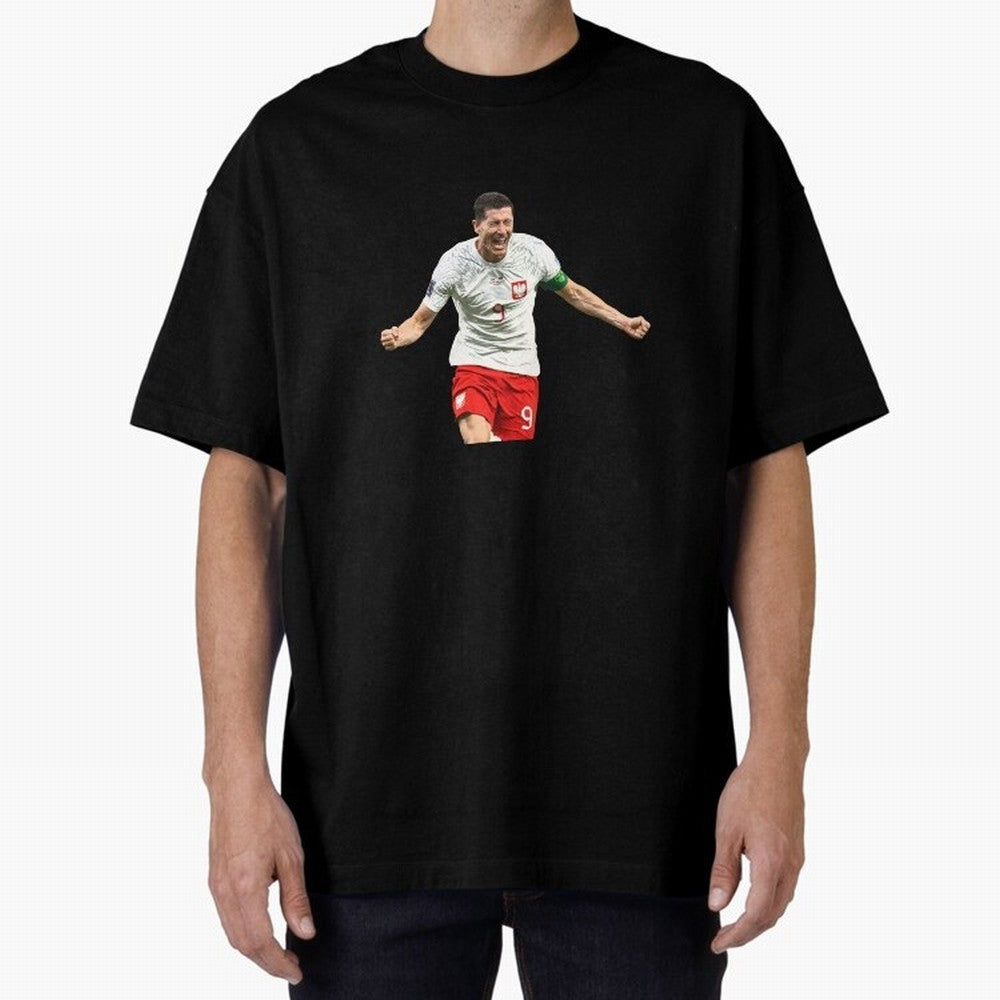 Robert Lewandowski Oversized T-Shirt Support Iconic Players in the FIFA World Cup 2026 USA Canada Mexico Journey through Cristiano Ronaldo, Haaland and CR7 Highlights, Portugal Pride, Global Supporter Spirit, Legendary Goals, National Colors and