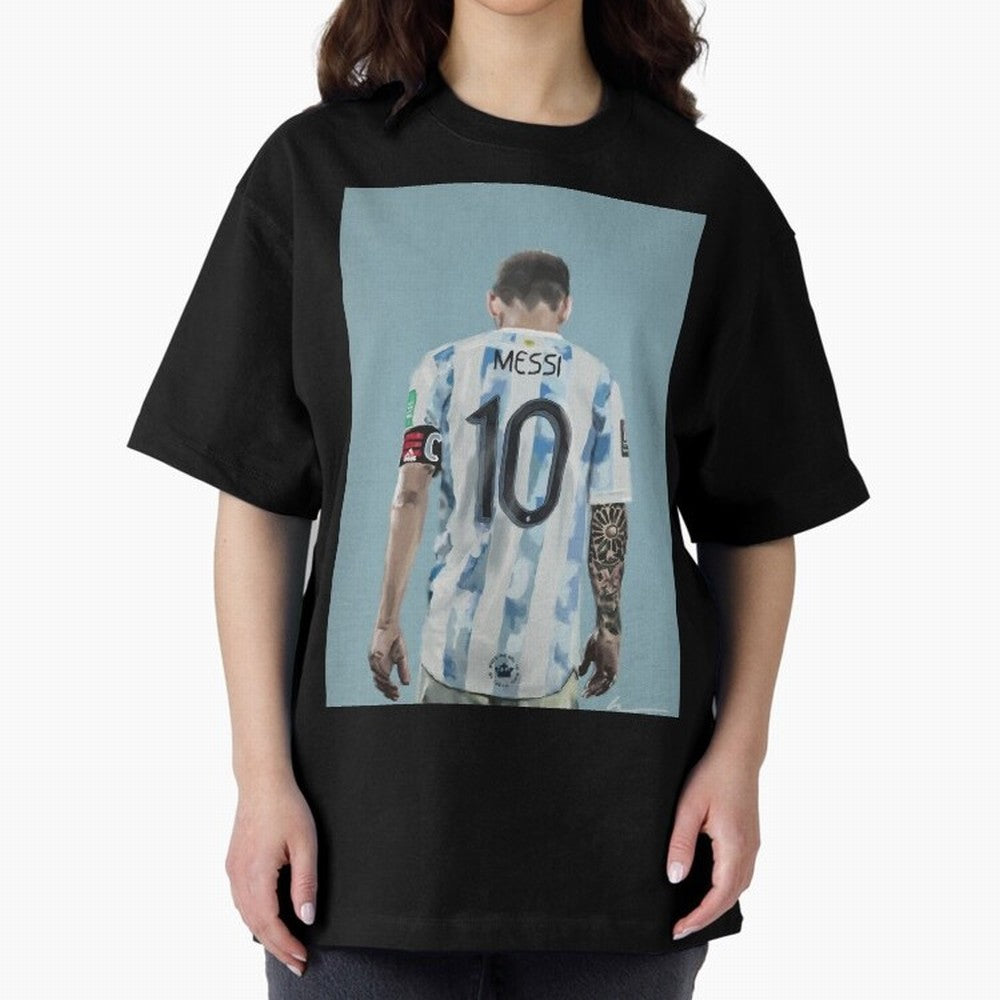 Portrait painting of Lionel Messi of Inter Miami and Argentina Classic T-Shirt Celebrate Global Passion for Global Football Passion for FIFA World Cup 2026 Group Stage, Celebrating CR7 and Messi, France and Portugal, Football Festival Excitement,