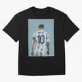 Portrait painting of Lionel Messi of Inter Miami and Argentina Classic T-Shirt Celebrate Global Passion for Global Football Passion for FIFA World Cup 2026 Group Stage, Celebrating CR7 and Messi, France and Portugal, Football Festival Excitement,