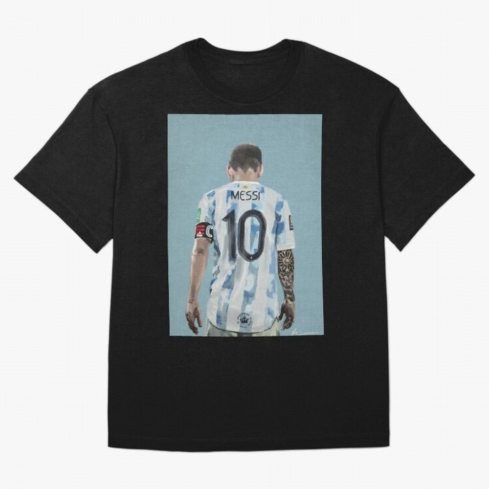 Portrait painting of Lionel Messi of Inter Miami and Argentina Classic T-Shirt Celebrate Global Passion for Global Football Passion for FIFA World Cup 2026 Group Stage, Celebrating CR7 and Messi, France and Portugal, Football Festival Excitement,