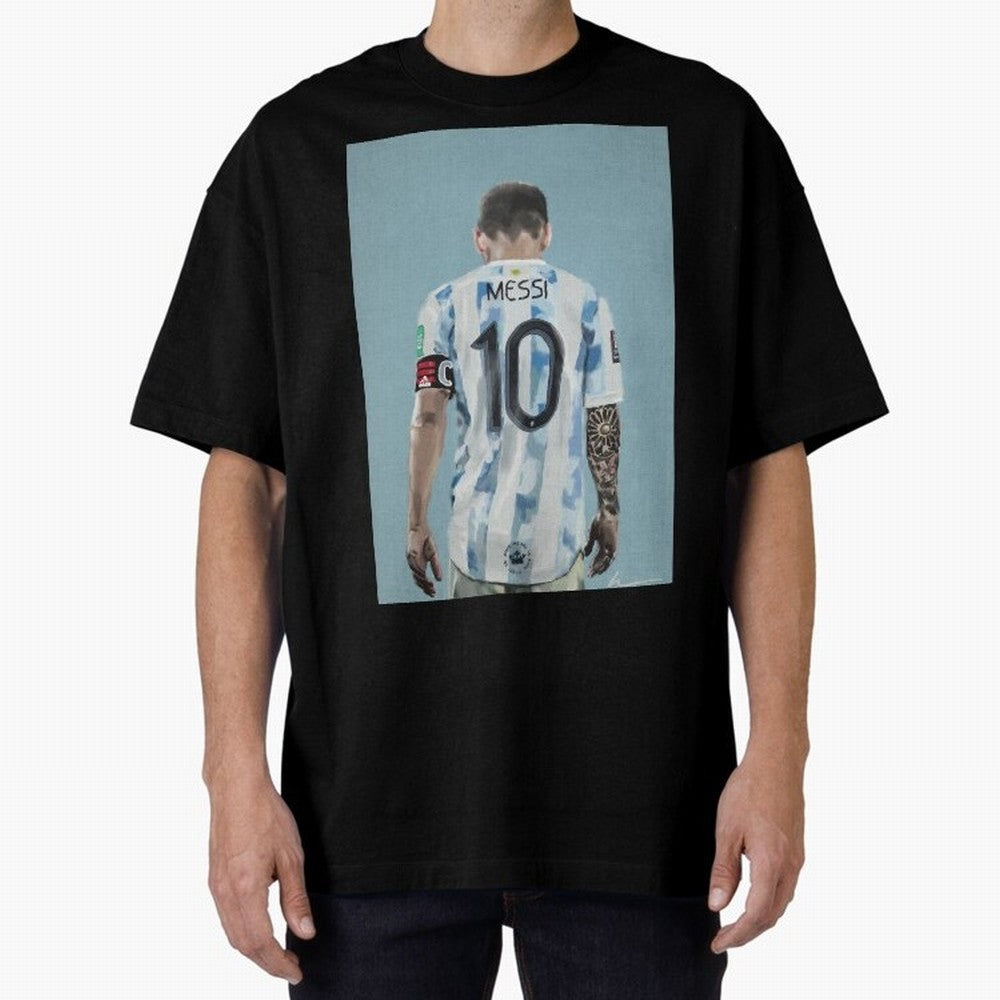 Portrait painting of Lionel Messi of Inter Miami and Argentina Classic T-Shirt Celebrate Global Passion for Global Football Passion for FIFA World Cup 2026 Group Stage, Celebrating CR7 and Messi, France and Portugal, Football Festival Excitement,