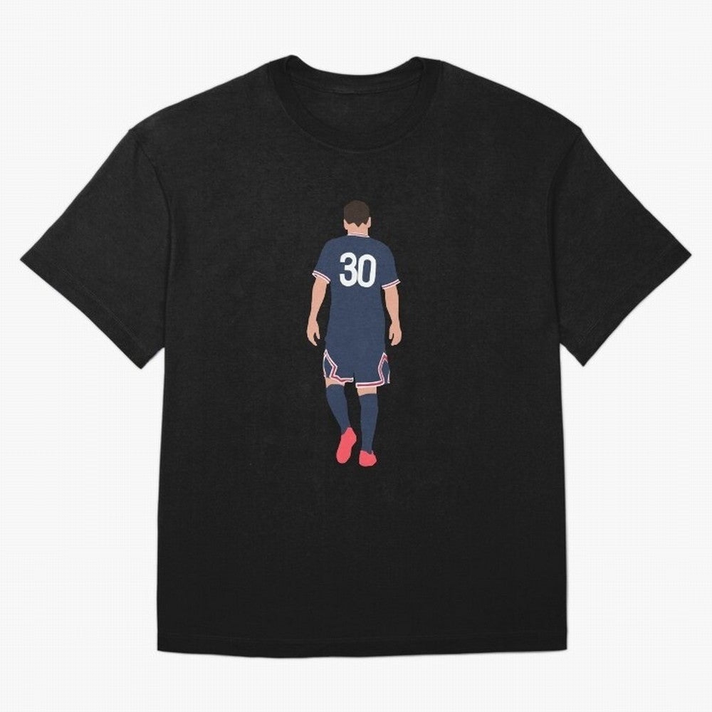 Leo Messi France Football Player Oversized T-Shirt Embrace FIFA World Cup 2026 Group Stage Spirit, Highlighting France and Portugal, Messi, CR7 and Mbappe, Sports Nostalgia, International Competition, Famous Players and Unforgettable Victories;