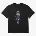 Leo Messi France Football Player Oversized T-Shirt Embrace FIFA World Cup 2026 Group Stage Spirit, Highlighting France and Portugal, Messi, CR7 and Mbappe, Sports Nostalgia, International Competition, Famous Players and Unforgettable Victories;