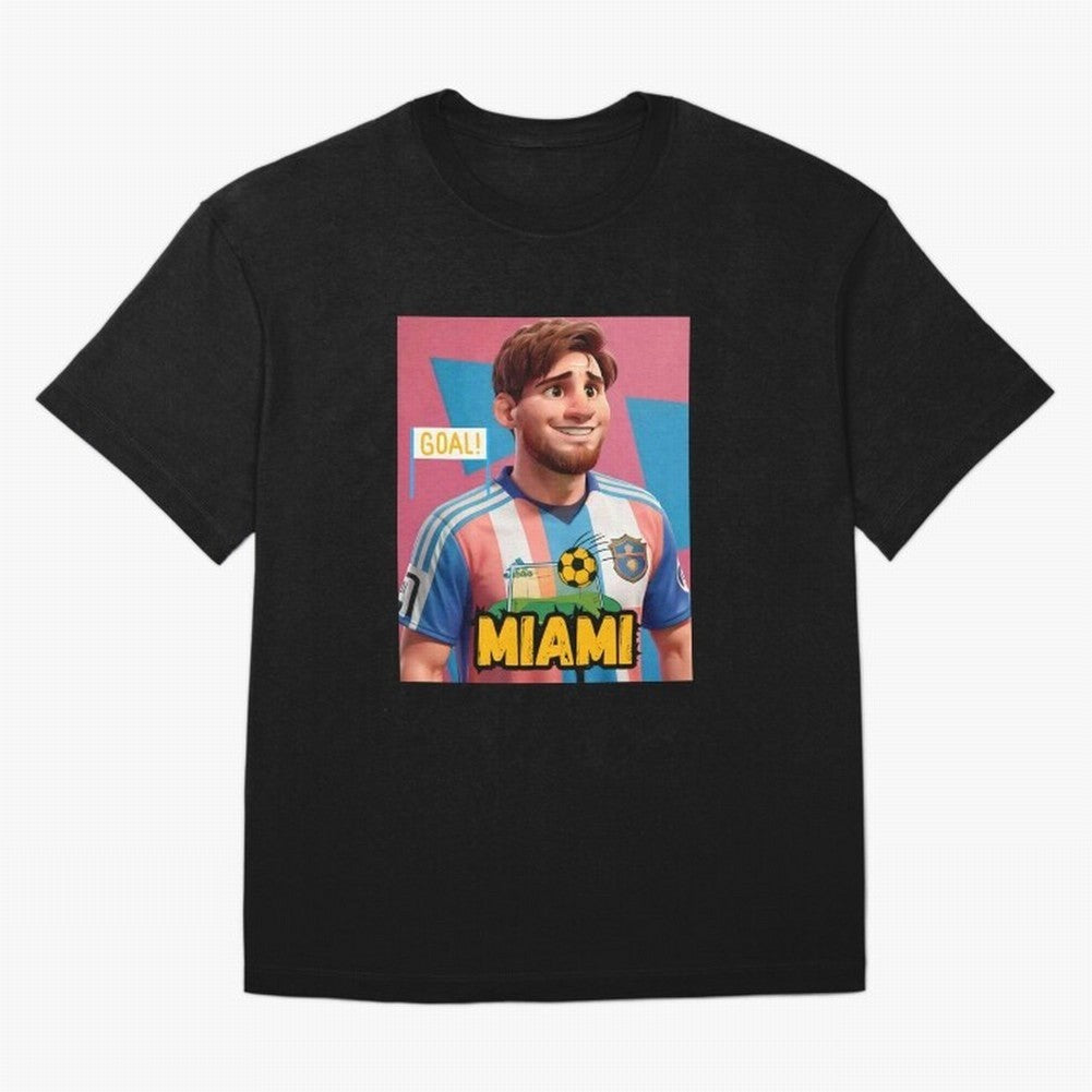 Messi FC Inter Miami Vintage T-shirt, Vintage Messi Football T Shirt, Vintage Soccer Sport Unisex Graphic Tee Classic T-Shirt Capture Stadium Memories from FIFA World Cup 2026 for Fans of Haaland and Mbappe and England, France and Netherlands,