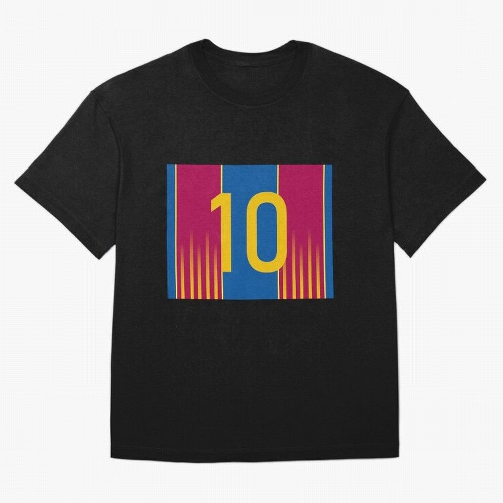 Lionel Messi Gifts & Accessories - Barcelona's Kit Colors - Barcelona - Active T-Shirt Celebrate Golden Goal Energy in FIFA World Cup 2026 Group Stage Centered on Messi, CR7 and Mbappe, France and Portugal Energy, Retro Football Energy, Iconic