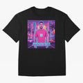 Inter Miami? Football Legend Messi Cyberpunk Retro Futurist Design (Version 3) Classic T-Shirt Show Match Day Excitement for FIFA World Cup 2026 Inspired by Neymar, Brazil, Portugal and Argentina Energy, Worldwide Fan Energy, Dramatic Goals,