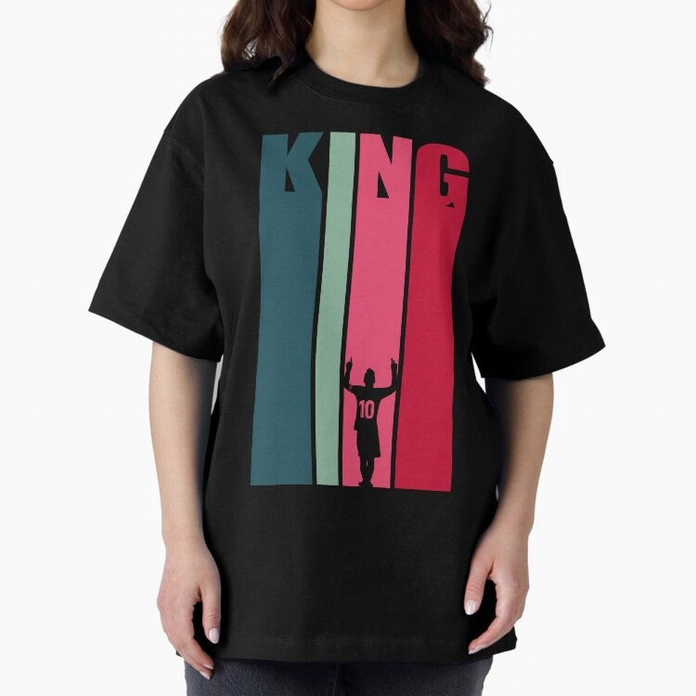 Soccer's King. Oversized T-Shirt Celebrate Global Passion for Match Day Hype around FIFA World Cup 2026 Group Stage, Mbappe, Netherlands, Stadium Chants, National Pride, Trophy Dreams and Unforgettable Football Memories; Made for Collectors Who