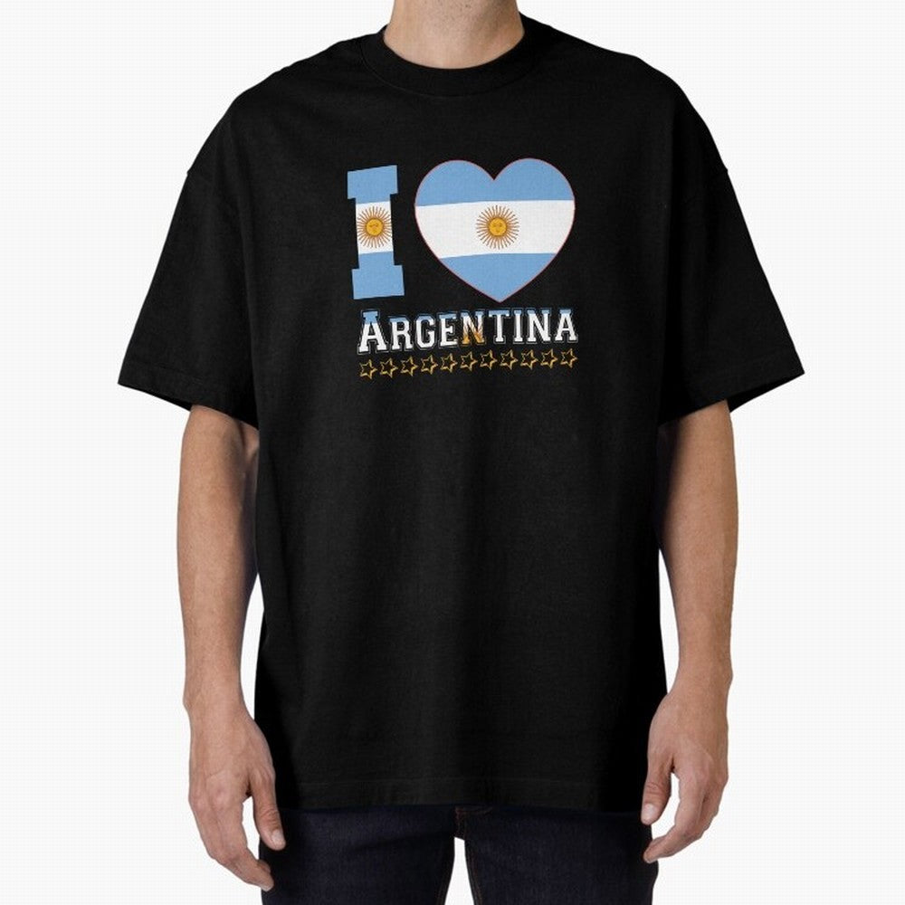 I love Argentina Classic T-Shirt Enjoy the Biggest Football Party of the FIFA World Cup 2026 Journey through CR7 and Messi Highlights, England Pride, Retro Football Energy, Iconic Rivalries, Trophy Chase Drama and Stadium Atmosphere; Ideal for