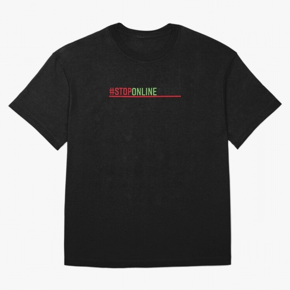 Stop on line abuse. Oversized T-Shirt Show Support during Global Football Passion for FIFA World Cup 2026 USA Canada Mexico, Inspired by CR7, Spain, Stadium Memories, Football Loyalty, International Chants and Championship Tradition; Perfect for