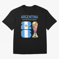 World Cup 2026, ARGENTINA Oversized T-Shirt Build FIFA World Cup 2026 USA Canada Mexico Spirit, Connected to Spain, Messi and Cristiano Ronaldo, Football Passion, Legendary Performances, Festival Vibes and Supporter Community; Perfect for Fans,