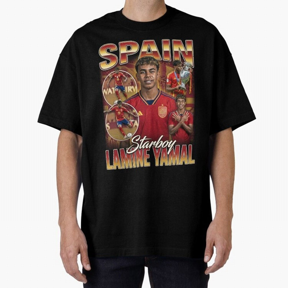 Lamine Yamal Starboy Vintage Classic T-Shirt Refresh Global Football Passion for FIFA World Cup 2026 USA Canada Mexico, Made for CR7 and Messi, Spain and Netherlands, Vintage Soccer Flavor, Modern Football Stars, National Flags and Final Night