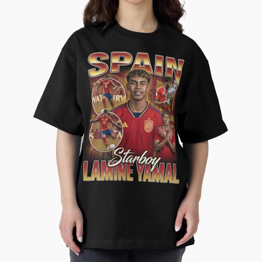 Lamine Yamal Starboy Vintage Classic T-Shirt Refresh Global Football Passion for FIFA World Cup 2026 USA Canada Mexico, Made for CR7 and Messi, Spain and Netherlands, Vintage Soccer Flavor, Modern Football Stars, National Flags and Final Night