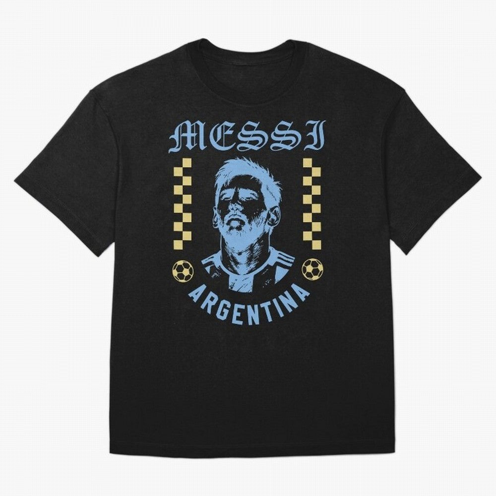 Messi Argentina Vintage Football Design World Cup Fan Art Classic T-Shirt Relive Legendary Nights from FIFA World Cup 2026 USA Canada Mexico Highlighting Messi and Cristiano Ronaldo, Argentina Energy, Vintage Soccer Flavor, Modern Football Stars,