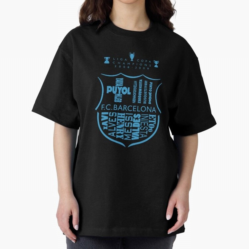 FC Barcelona three-time champion Oversized T-Shirt Celebrate the Biggest Stage of Global Football Passion for FIFA World Cup 2026, Filled with Cristiano Ronaldo, Argentina, France and Brazil, Champion Mindset, Group Stage Buzz, Knockout Tension and