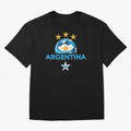 Argentina 2026 Stars Oversized T-Shirt Bring Trophy Dreams to FIFA World Cup 2026 for Fans of Haaland and Mbappe and Argentina and Brazil, Bringing Tournament Hype, Historic Matchups, Family Viewing Parties and Global Sports Pride; Great for