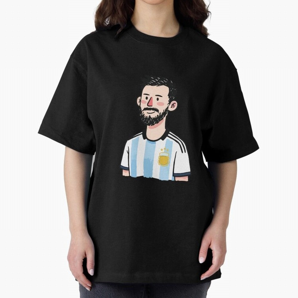Argentina Soccer Football Player Oversized T-Shirt Support Global Football Passion for FIFA World Cup 2026, Featuring Cristiano Ronaldo, Spain and Netherlands, Soccer Culture, Superstar Moments, National Team Dreams and Competitive Fire; Perfect