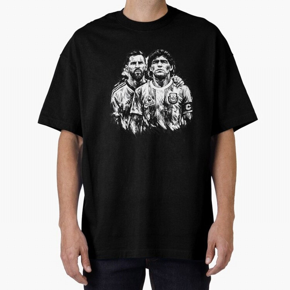 Messi & Maradona ¨C Eternal Legacy Classic T-Shirt Follow the Road to FIFA World Cup 2026 USA Canada Mexico Capturing Messi, Neymar and Mbappe, Spain Energy, Championship Spirit, Famous Goals, Roaring Crowds and International Football Unity;