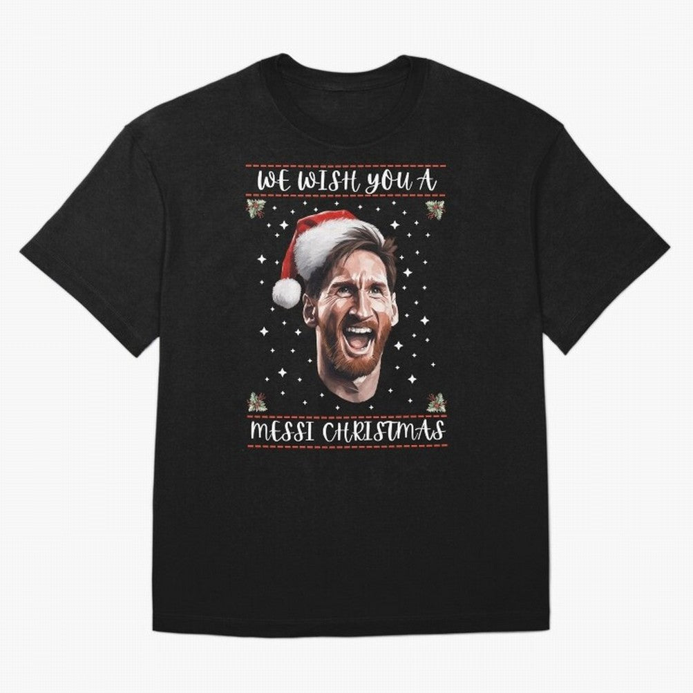 Messi Christmas Funny Football Holiday Classic T-Shirt Back the Journey through Match Day Hype around FIFA World Cup 2026 Group Stage, CR7, England, Vintage Soccer Flavor, Modern Football Stars, National Flags and Final Night Emotion; Built for