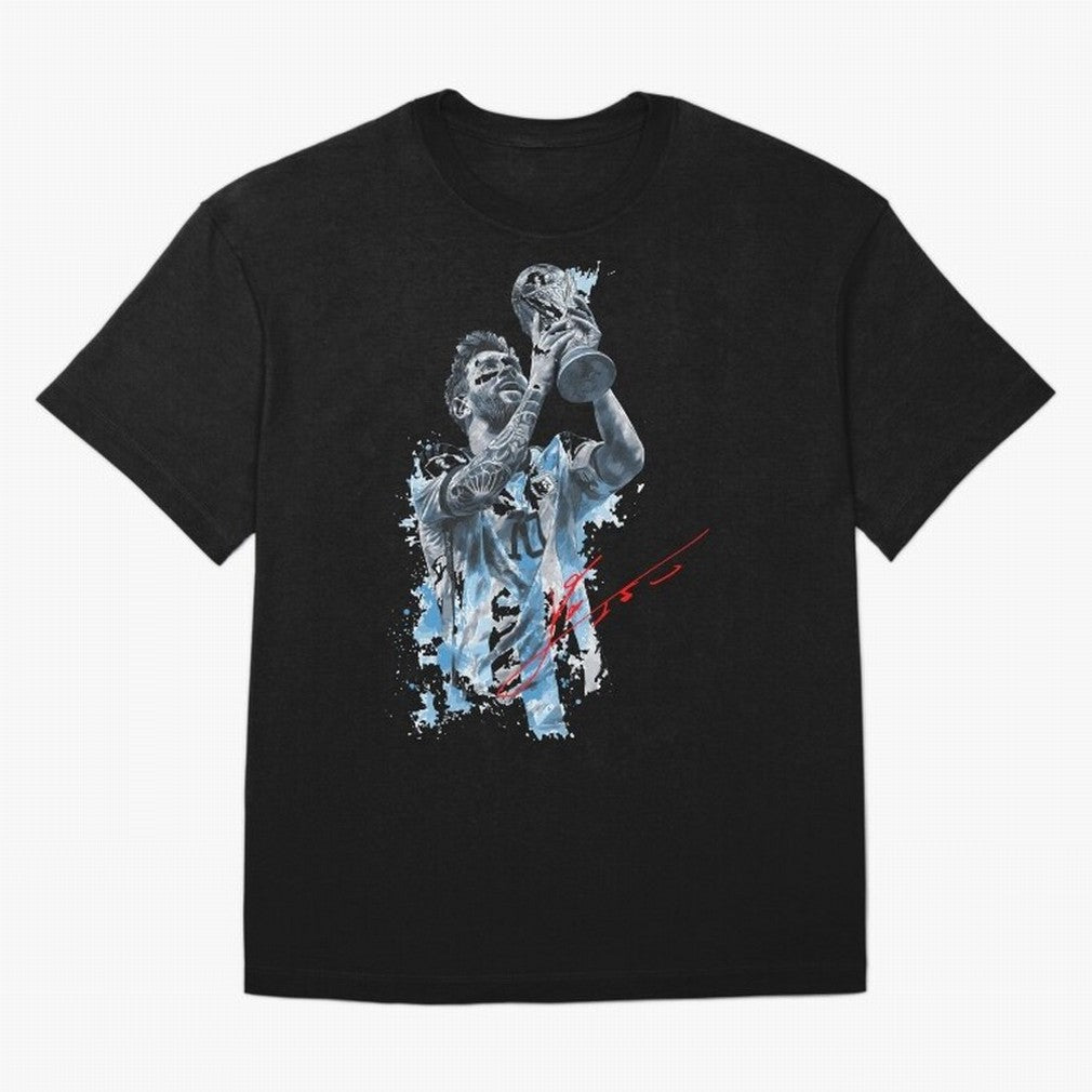 Leo Messi design Essential T-Shirt Show Support during FIFA World Cup 2026 USA Canada Mexico for Fans of Haaland and Germany, Bringing Football Festival Excitement, Trophy Ambitions, Country Rivalries and Star Player Buzz; Great for Supporters Who
