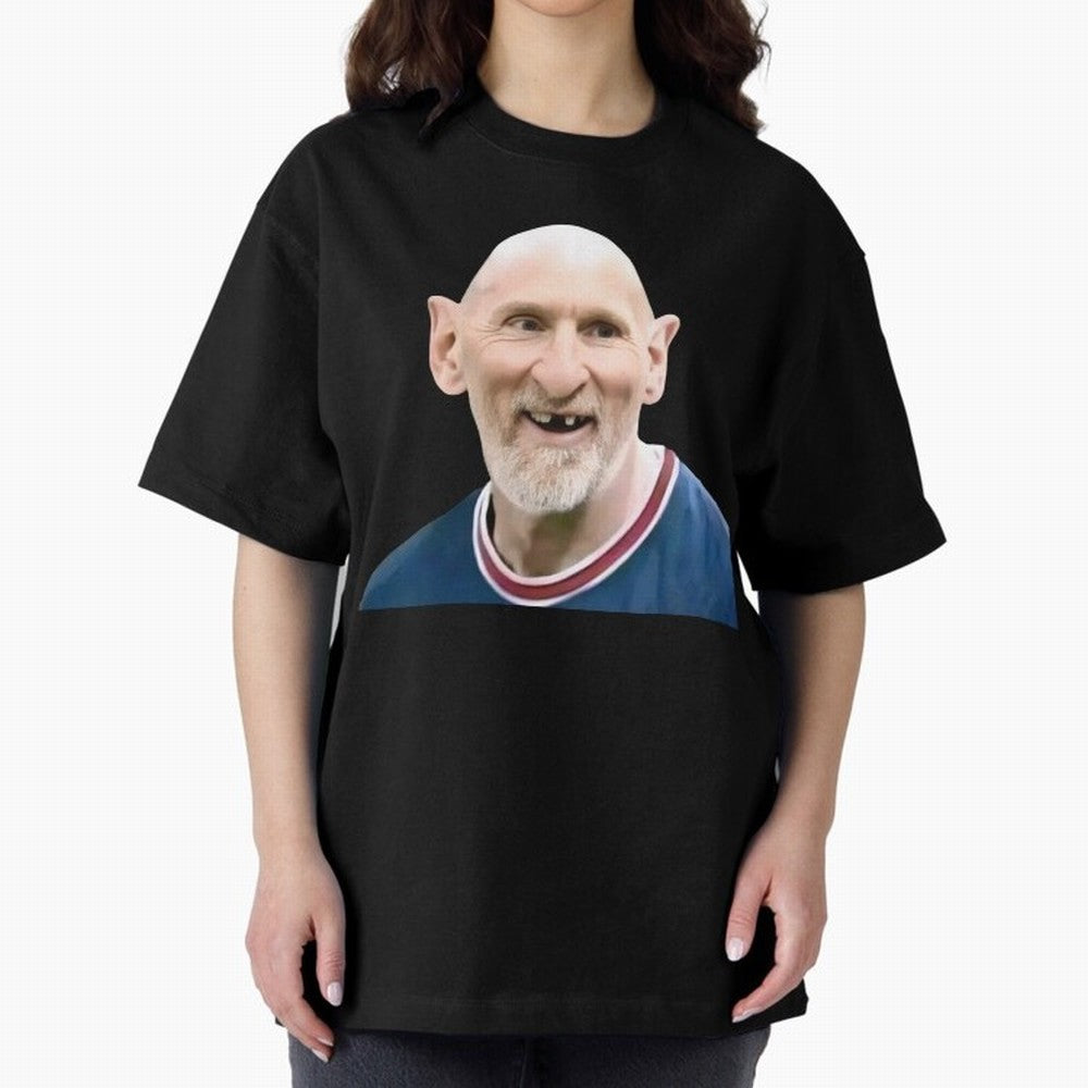 Old and Bald Messi Football Meme Oversized T-Shirt Celebrate Soccer Greatness during Match Day Hype around FIFA World Cup 2026 Group Stage, Cristiano Ronaldo, England and Germany, Stadium Memories, Football Loyalty, International Chants and