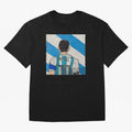 Messi Artwork Oversized T-Shirt Capture Stadium Memories from FIFA World Cup 2026 Inspired by CR7 and Messi, Argentina and Brazil Energy, Championship Spirit, Famous Goals, Roaring Crowds and International Football Unity; Perfect for People Who