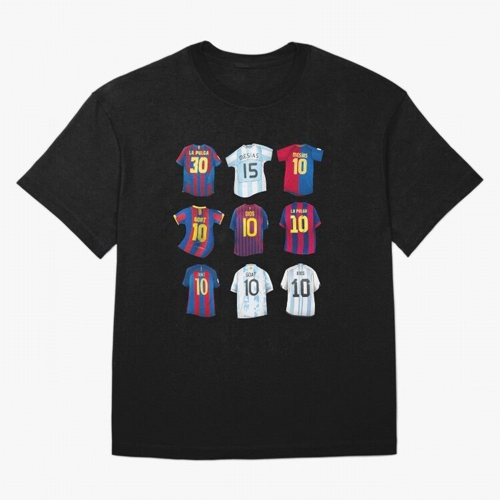 Messi Era Football Jerseys Oversized T-Shirt Elevate FIFA World Cup 2026 for Fans of Mbappe and Neymar and Brazil, Bringing Goal Celebration Energy, Supporter Heritage, Football Icons and Worldwide Tournament Joy; Ideal for Passionate Fans Who Love
