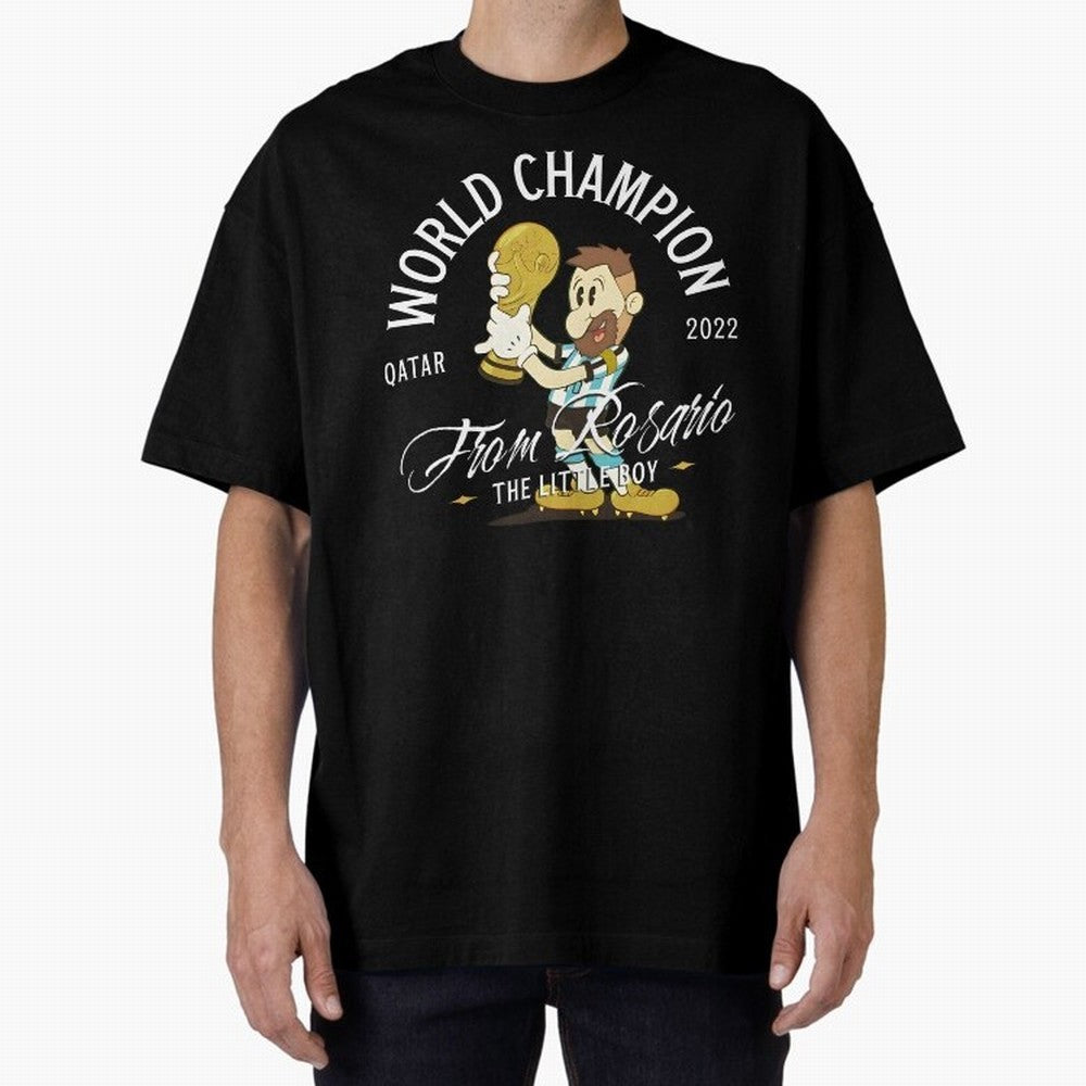 The little boy from Rosario Oversized T-Shirt Treasure FIFA World Cup 2026 for Fans of Mbappe and Neymar and Spain, Bringing Football History, Final Match Energy, Crowd Noise and Once in a Lifetime Moments; Great for Watch Parties, Sports Bars,