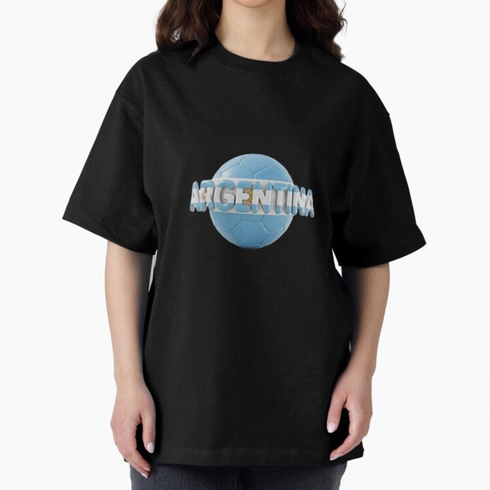 Argentina Soccer World Cup Oversized T-Shirt Unlock the FIFA World Cup 2026 Group Stage Journey through CR7 Highlights, England and Germany Pride, Champion Mindset, Group Stage Buzz, Knockout Tension and Passionate Fan Culture; Great for Supporters