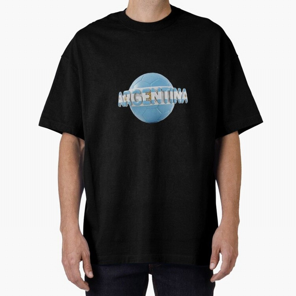 Argentina Soccer World Cup Oversized T-Shirt Unlock the FIFA World Cup 2026 Group Stage Journey through CR7 Highlights, England and Germany Pride, Champion Mindset, Group Stage Buzz, Knockout Tension and Passionate Fan Culture; Great for Supporters