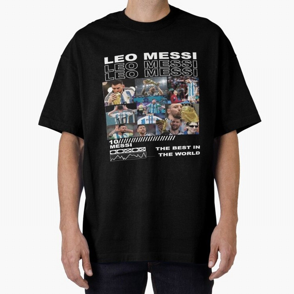 Leo Messi Classic T-Shirt Honor Football Greatness during Global Football Passion for FIFA World Cup 2026 USA Canada Mexico, Inspired by Cristiano Ronaldo, Haaland and CR7, Portugal, Football Festival Excitement, Trophy Ambitions, Country Rivalries