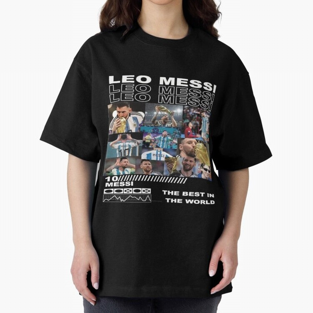 Leo Messi Classic T-Shirt Honor Football Greatness during Global Football Passion for FIFA World Cup 2026 USA Canada Mexico, Inspired by Cristiano Ronaldo, Haaland and CR7, Portugal, Football Festival Excitement, Trophy Ambitions, Country Rivalries