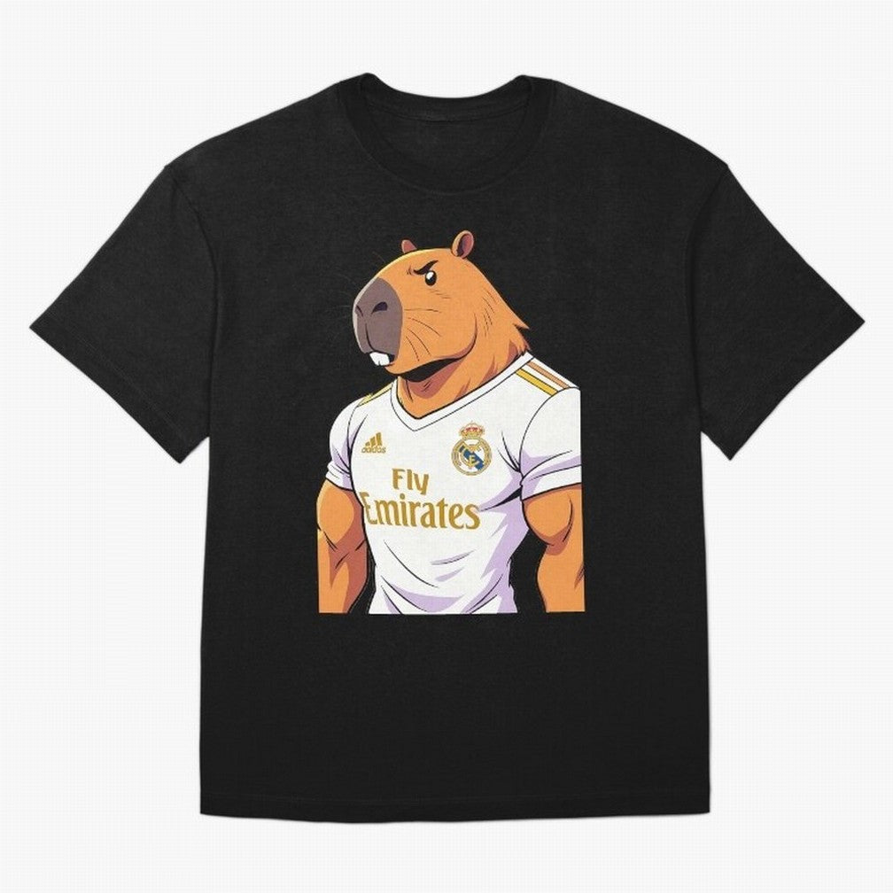 Real Madrid capybara elegant Classic T-Shirt Celebrate Golden Goal Energy in FIFA World Cup 2026 USA Canada Mexico for Fans of Cristiano Ronaldo and Portugal, Spain and Germany, Bringing Game Day Rituals, Football Legends, Country Pride and the