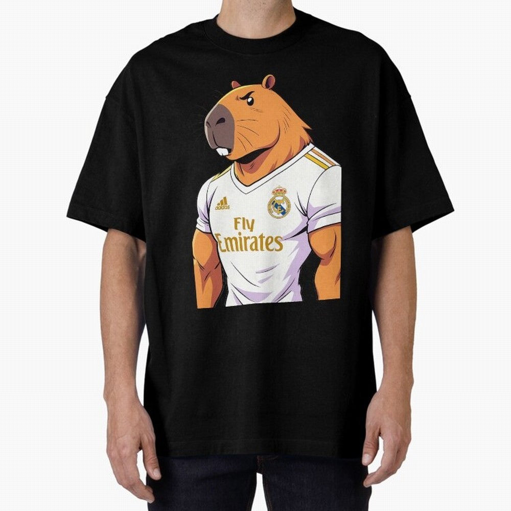 Real Madrid capybara elegant Classic T-Shirt Celebrate Golden Goal Energy in FIFA World Cup 2026 USA Canada Mexico for Fans of Cristiano Ronaldo and Portugal, Spain and Germany, Bringing Game Day Rituals, Football Legends, Country Pride and the