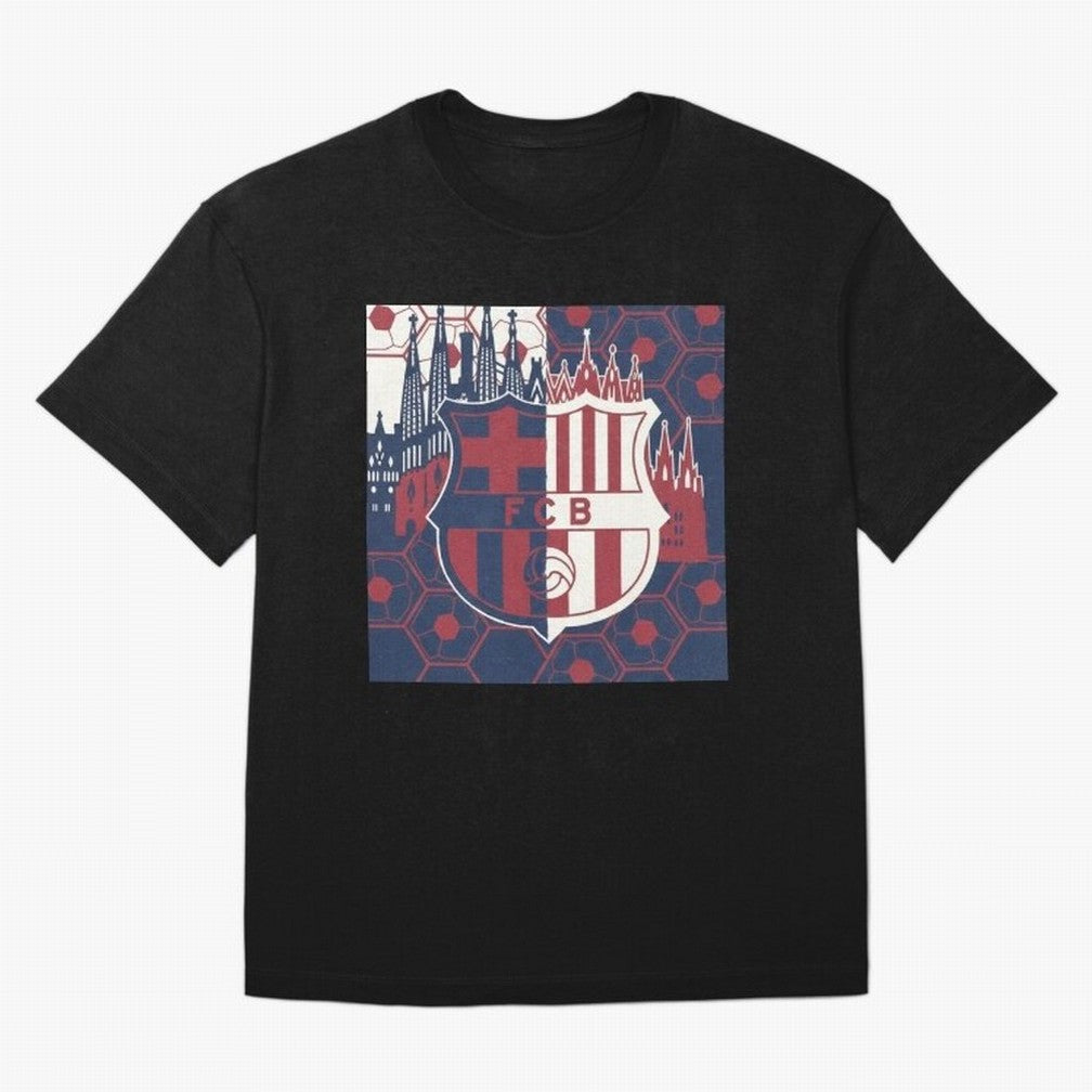 Barcelona - Football Fan Design Classic T-Shirt Share FIFA World Cup 2026 USA Canada Mexico Filled with Haaland and Mbappe, Argentina and Brazil Energy, Football Festival Excitement, Trophy Ambitions, Country Rivalries and Star Player Buzz; Great