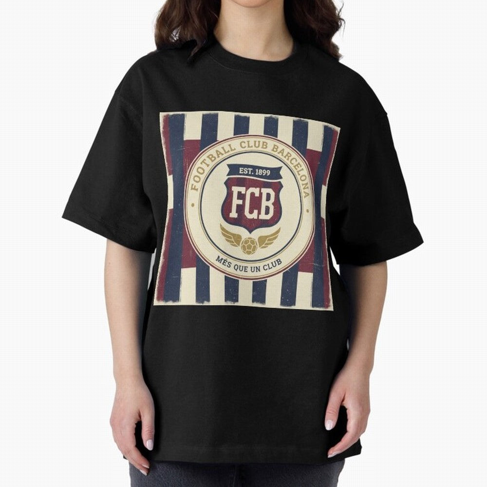 FCB Vintage - Football Fan Design Classic T-Shirt Represent FIFA World Cup 2026 USA Canada Mexico Driven by Mbappe and Neymar, Spain Energy, Game Day Rituals, Football Legends, Country Pride and the Road to the Final; Ideal for Fans Who Follow