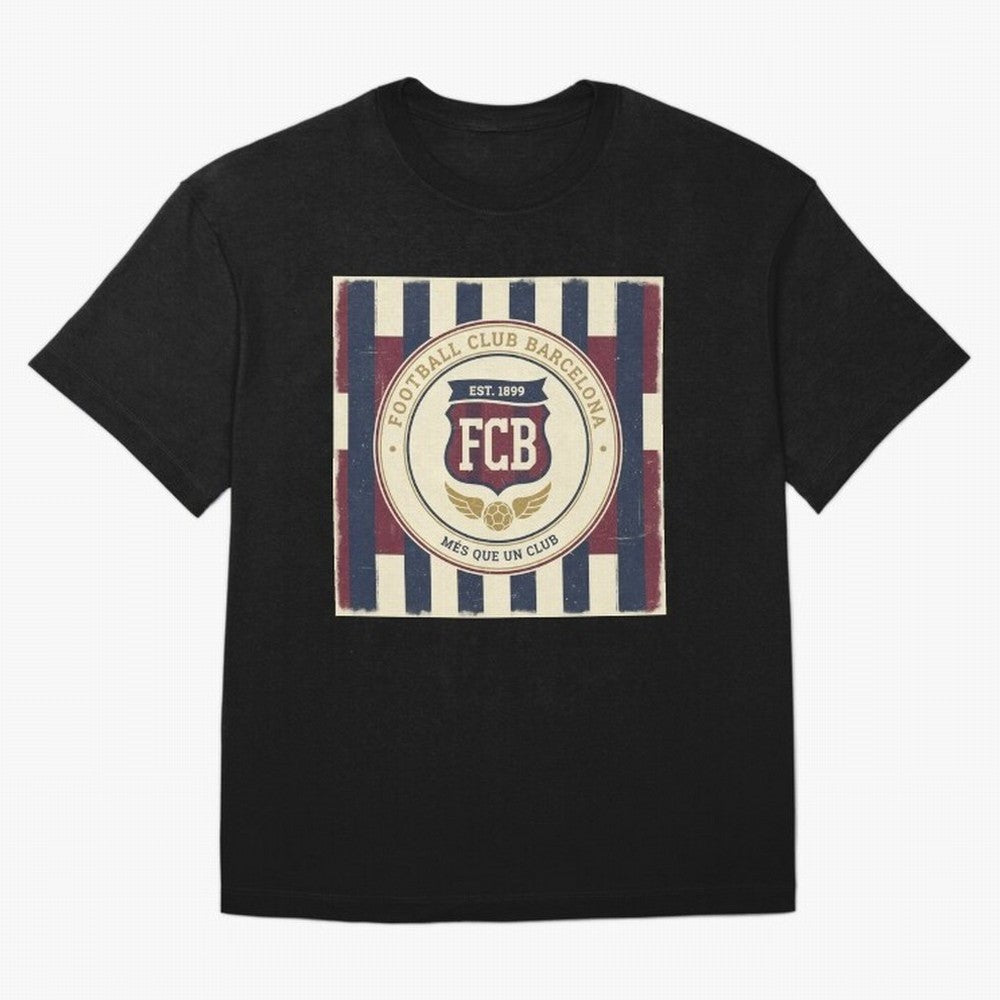 FCB Vintage - Football Fan Design Classic T-Shirt Represent FIFA World Cup 2026 USA Canada Mexico Driven by Mbappe and Neymar, Spain Energy, Game Day Rituals, Football Legends, Country Pride and the Road to the Final; Ideal for Fans Who Follow