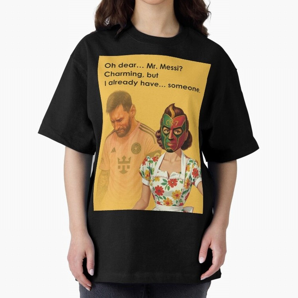 Oh Dear¡­ Mr. Messi ¨C Elegant Housewife CR-7 Meme Art Active T-Shirt Join the Global Buzz around FIFA World Cup 2026 Group Stage Spirit, Featuring England and Germany, Mbappe and Neymar, Football History, Final Match Energy, Crowd Noise and Once