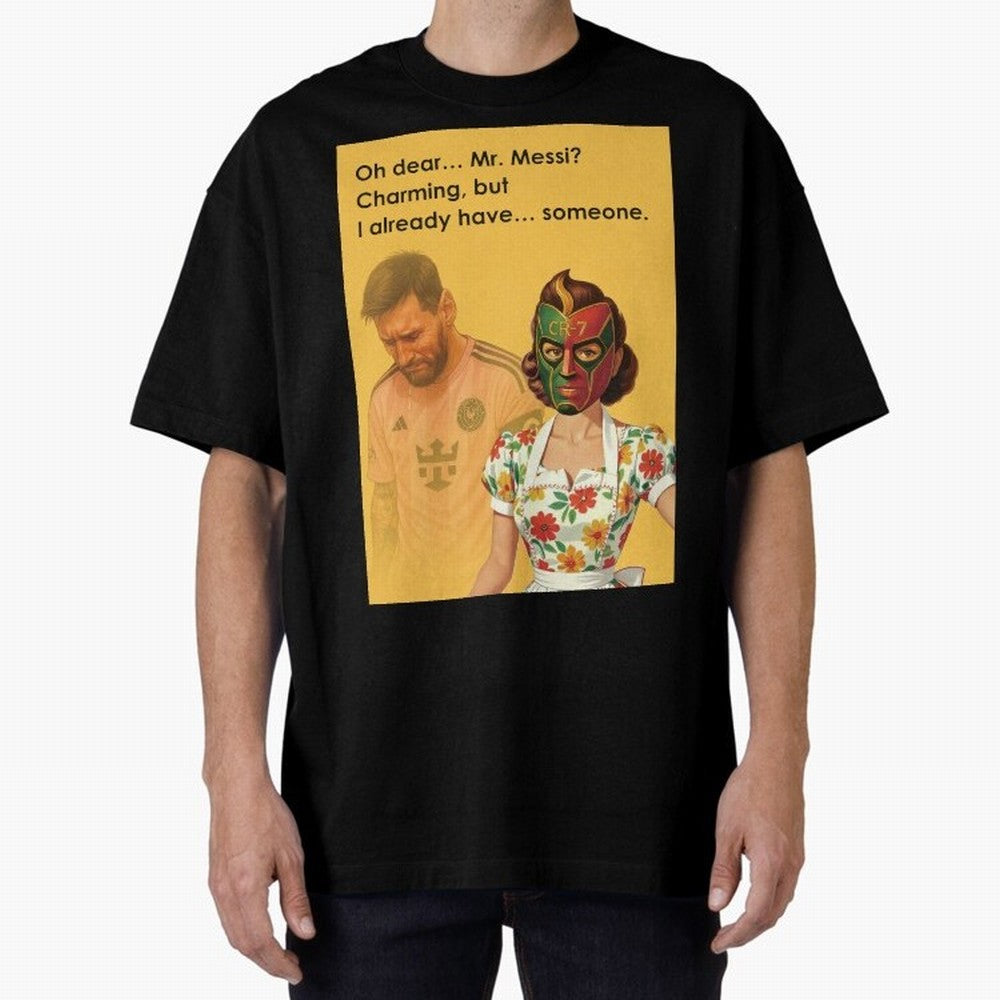 Oh Dear¡­ Mr. Messi ¨C Elegant Housewife CR-7 Meme Art Active T-Shirt Join the Global Buzz around FIFA World Cup 2026 Group Stage Spirit, Featuring England and Germany, Mbappe and Neymar, Football History, Final Match Energy, Crowd Noise and Once