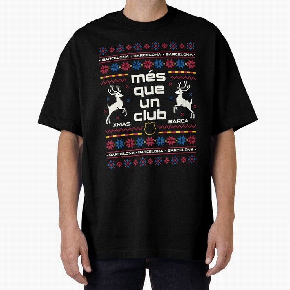 FC Barcelona Christmas Classic T-Shirt Bring Match Day Fire to Match Day Hype around FIFA World Cup 2026 Group Stage, Cristiano Ronaldo, Haaland and CR7, Portugal, Soccer Culture, Superstar Moments, National Team Dreams and Competitive Fire; Made