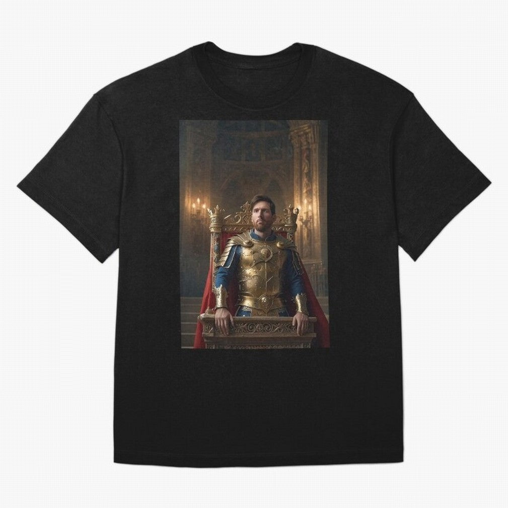 Messi the King 1 Oversized T-Shirt Bring Stadium Energy to FIFA World Cup 2026 Group Stage Capturing Haaland, England Energy, Game Day Rituals, Football Legends, Country Pride and the Road to the Final; Ideal for Passionate Fans Who Love Underdog