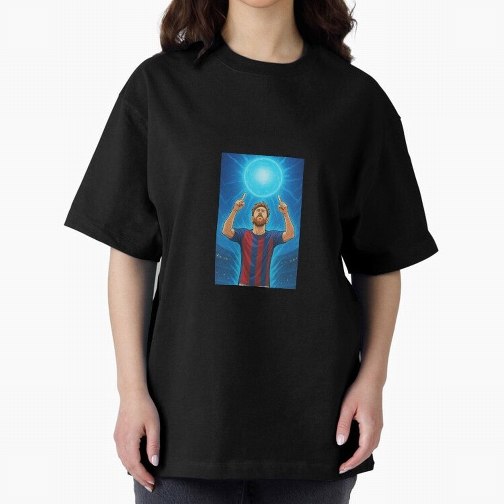 Barcelona Genkidama God Oversized T-Shirt Bring Bold Fan Energy to the FIFA World Cup 2026 USA Canada Mexico Journey through Messi, CR7 and Mbappe Highlights, France Pride, Classic Soccer Heritage, Championship Pressure, Fan Loyalty and