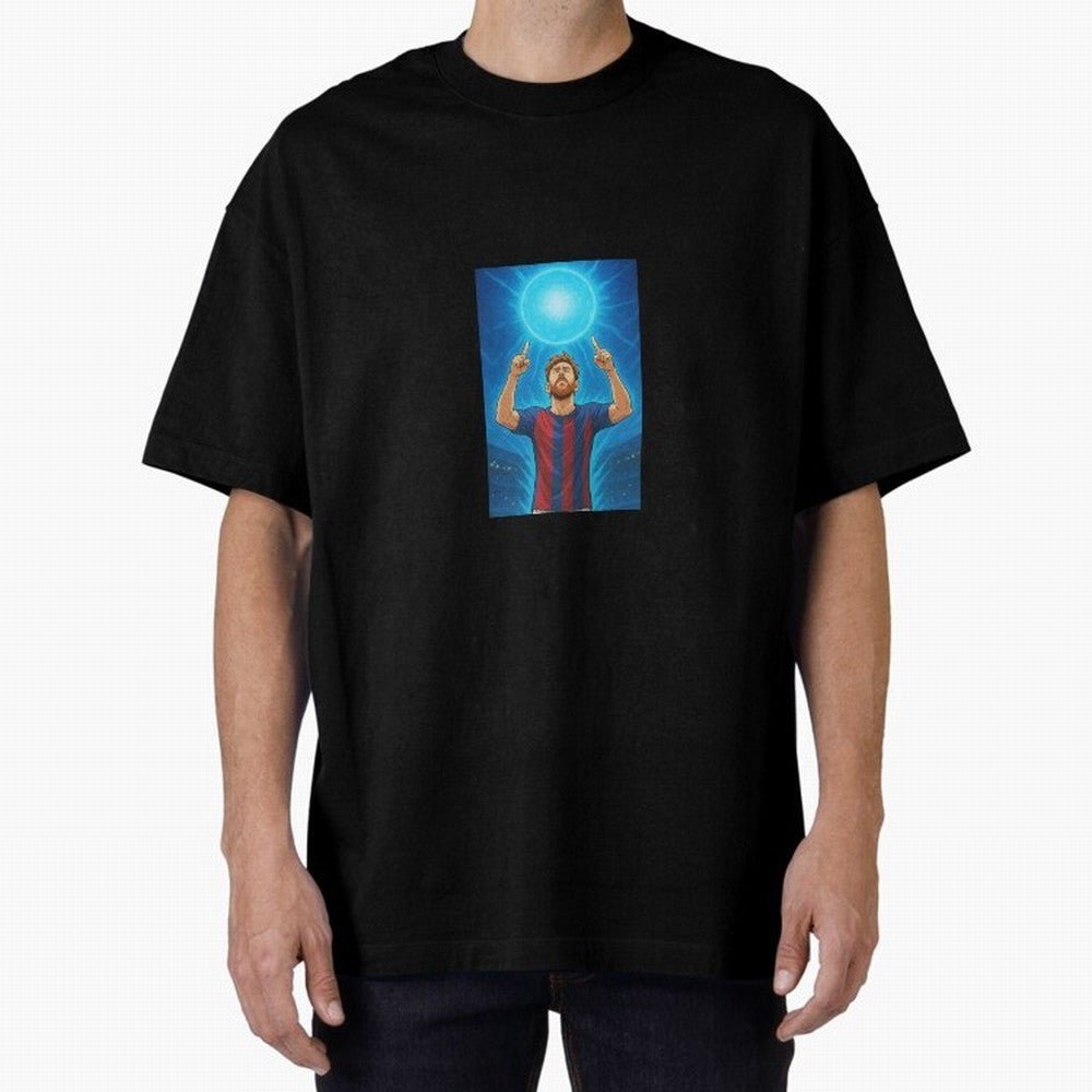 Barcelona Genkidama God Oversized T-Shirt Bring Bold Fan Energy to the FIFA World Cup 2026 USA Canada Mexico Journey through Messi, CR7 and Mbappe Highlights, France Pride, Classic Soccer Heritage, Championship Pressure, Fan Loyalty and