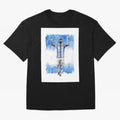 Messi Argentina Football Drawing Oversized T-Shirt Support the Legends of Global Football Passion for FIFA World Cup 2026 USA Canada Mexico, Capturing CR7 and Messi, Argentina, France and Brazil, Stadium Memories, Football Loyalty, International