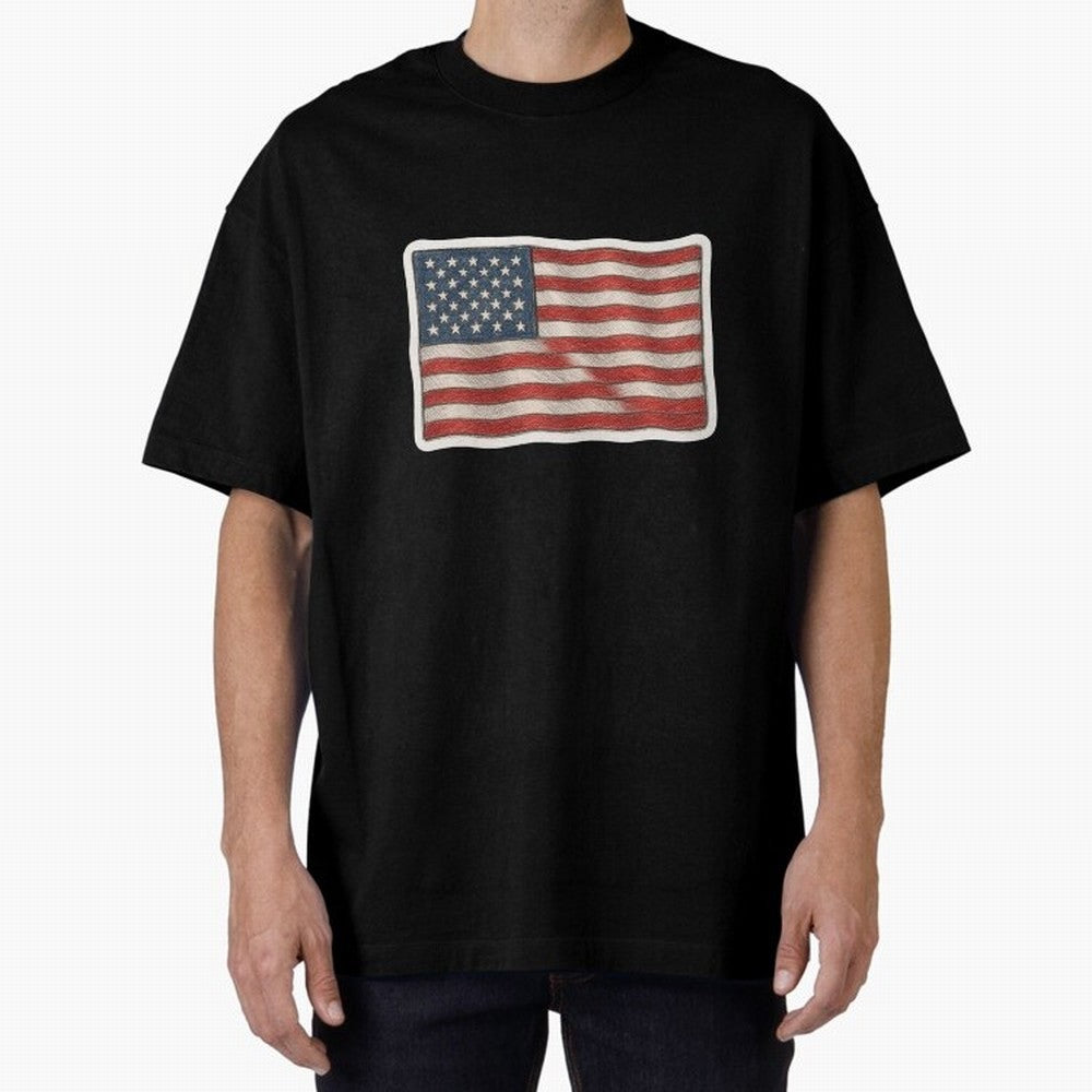 United States Flag USA Patriotic Stars and Stripes Art Classic T-Shirt Back the Journey through FIFA World Cup 2026 Celebrating Cristiano Ronaldo, Argentina and Brazil Energy, Goal Celebration Energy, Supporter Heritage, Football Icons and