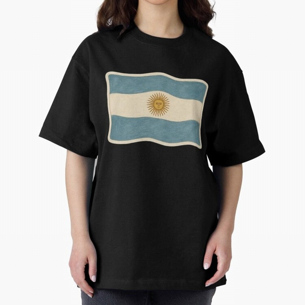 Argentina Flag Classic Sun of May National Design Classic T-Shirt Represent the Passion of FIFA World Cup 2026 Centered on Cristiano Ronaldo, England and Germany Energy, Champion Mindset, Group Stage Buzz, Knockout Tension and Passionate Fan