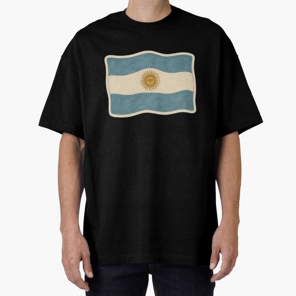 Argentina Flag Classic Sun of May National Design Classic T-Shirt Represent the Passion of FIFA World Cup 2026 Centered on Cristiano Ronaldo, England and Germany Energy, Champion Mindset, Group Stage Buzz, Knockout Tension and Passionate Fan