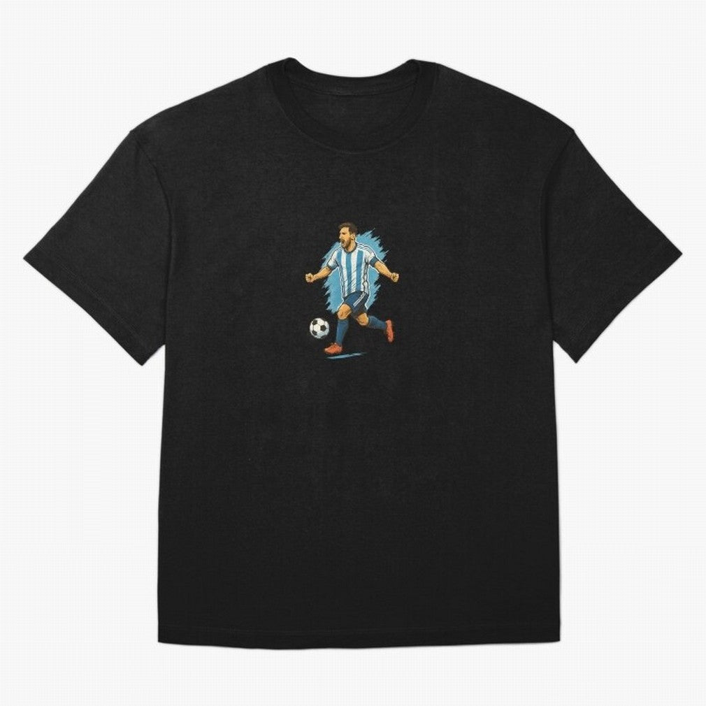 Dynamic Soccer Player Illustration ¨C High-Energy Football Art Classic T-Shirt Bring World Football Passion into Global Football Passion for FIFA World Cup 2026 USA Canada Mexico, with Haaland and Mbappe, Portugal, Football Festival Excitement,