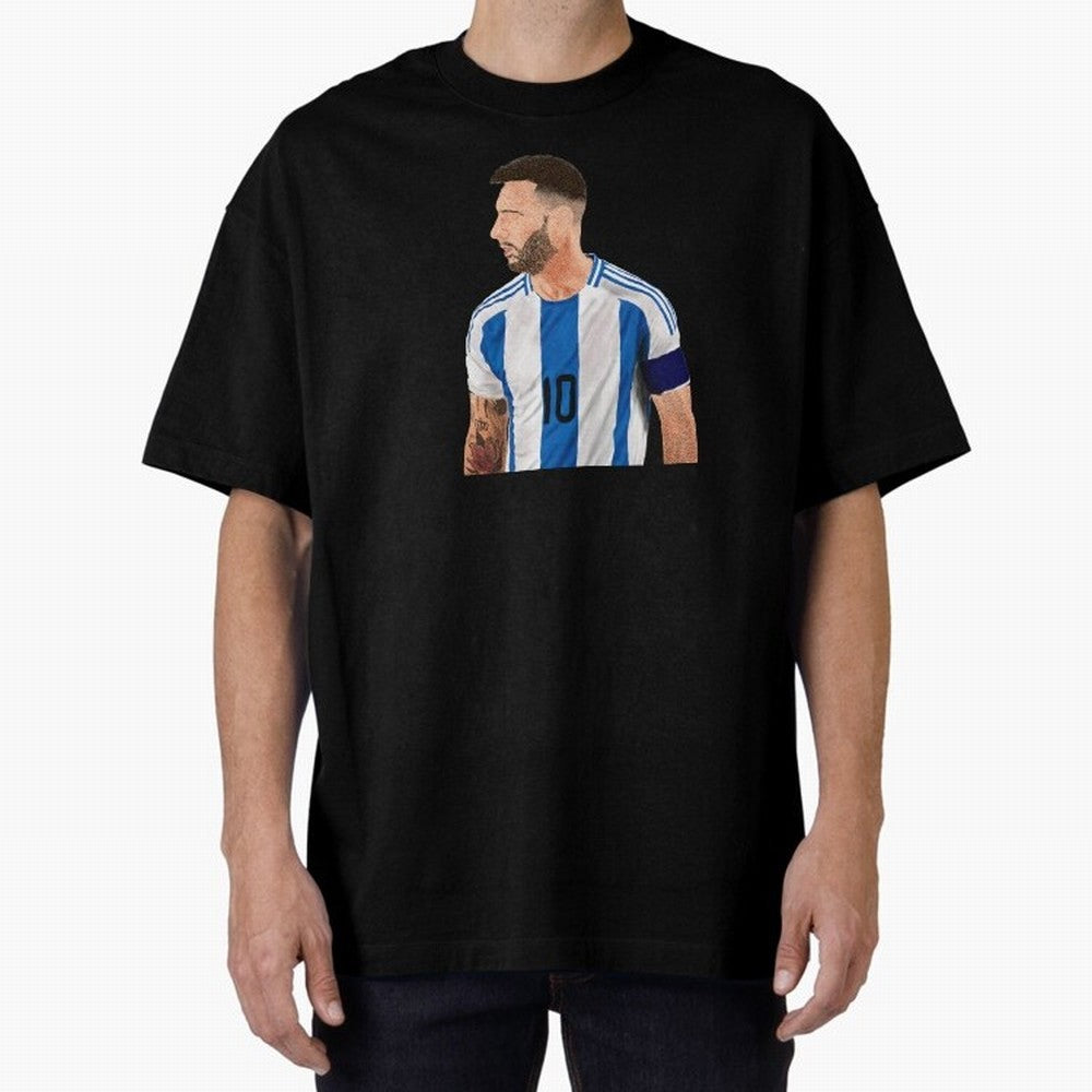 Messi em pintura digital Classic T-Shirt Represent Football Lovers during FIFA World Cup 2026 Group Stage Capturing Messi and Cristiano Ronaldo, Portugal, Spain and Germany Energy, Game Day Rituals, Football Legends, Country Pride and the Road to