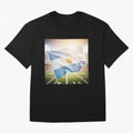 Argentina Flag 3D Football Design ¨C Supporters Argentina Classic T-Shirt Bring Supporter Culture to FIFA World Cup 2026 Spirit, Highlighting Spain, Messi and Cristiano Ronaldo, Retro Football Energy, Iconic Rivalries, Trophy Chase Drama and